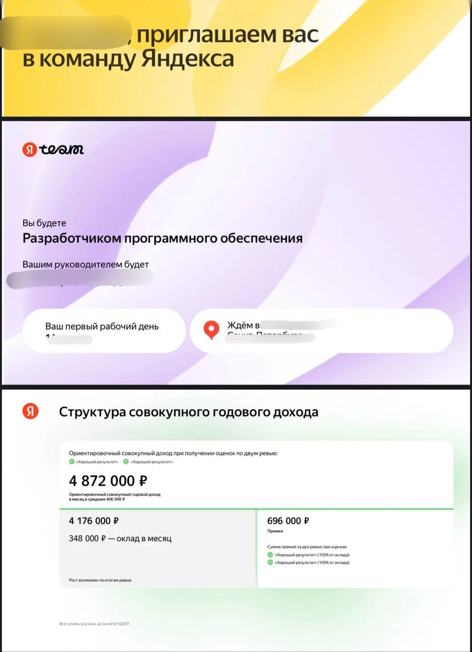Оффер Яндекс